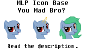 MLP Icon Base- U Mad Bro? by SunnStamp