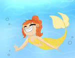 A Happy mermaid (for aqua-versary)
