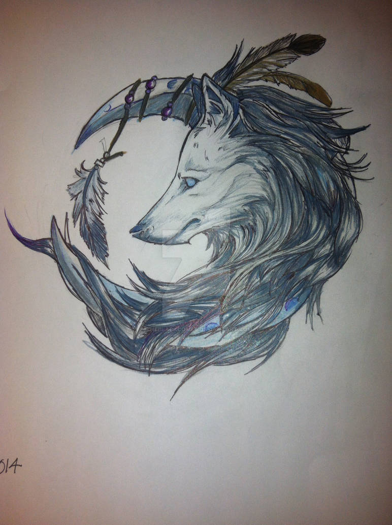 Wolf in moon by theblackcomet on DeviantArt