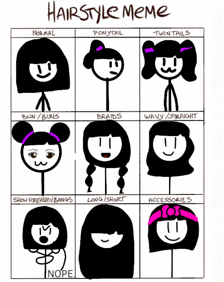 Hairstyle meme by blankspace54321 on DeviantArt