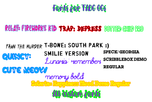 Tadc Script Printable TADC fonts by blankspace54321 on DeviantArt