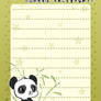 Panda Memo Pad