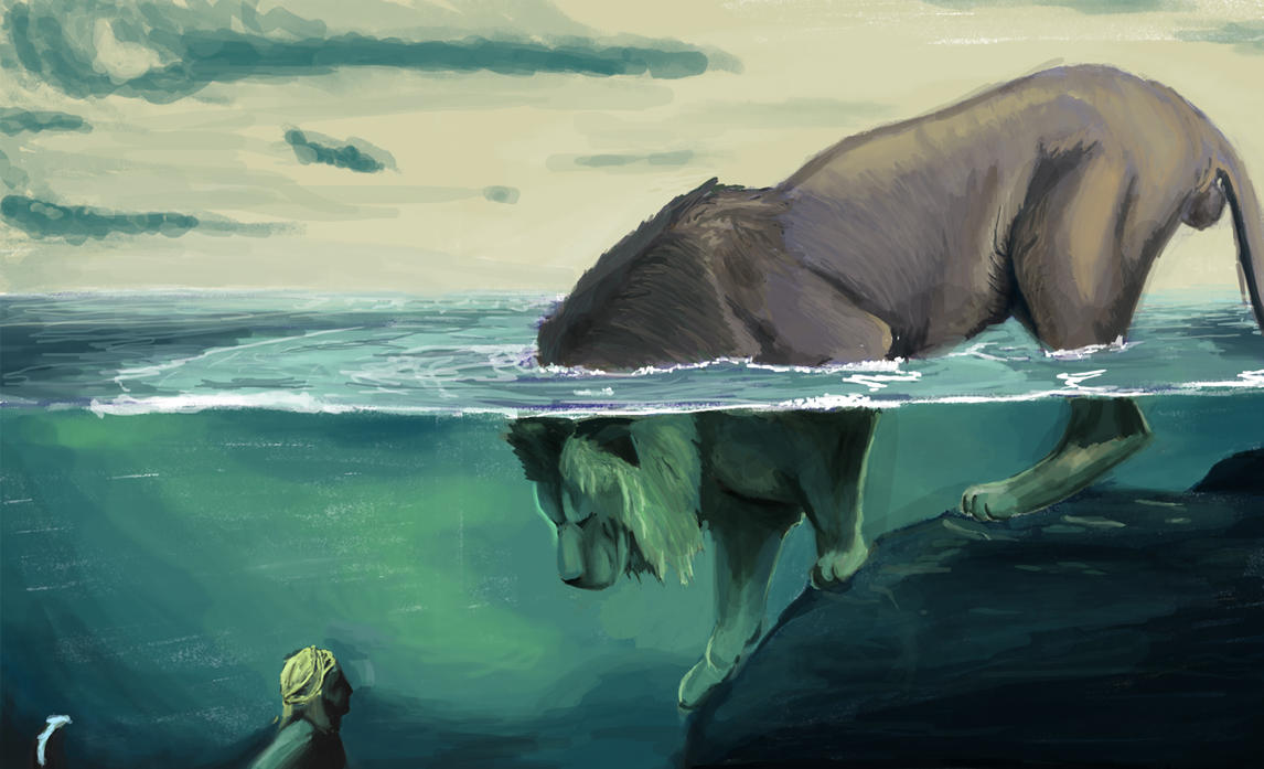 Лев на море Лев на море