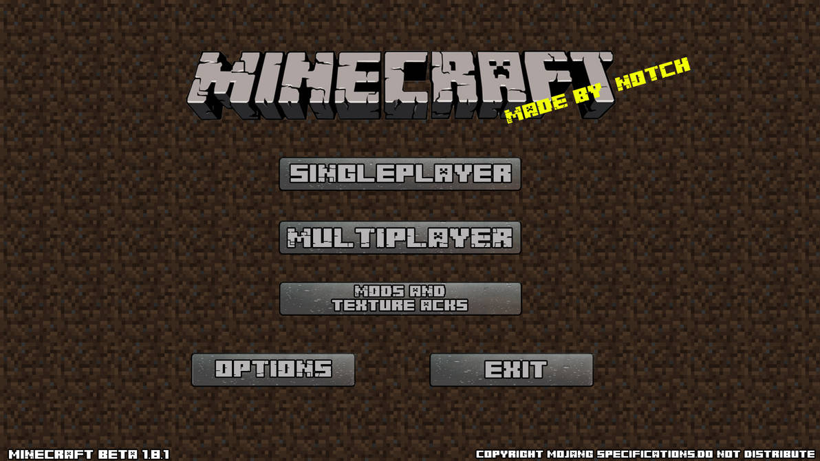 Minecraft Java Home Craft Screen Minecraft Home Screen by CraftersFusion by CraftersFusion on DeviantArt