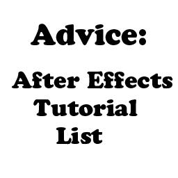 Advice: AfterEffects Tutorials