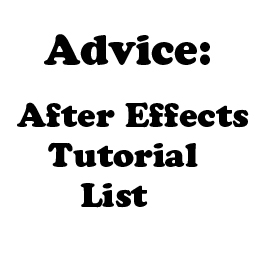 Advice: AfterEffects Tutorials