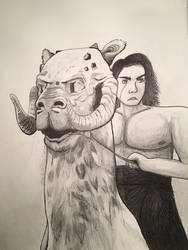 Swolo on a tauntaun