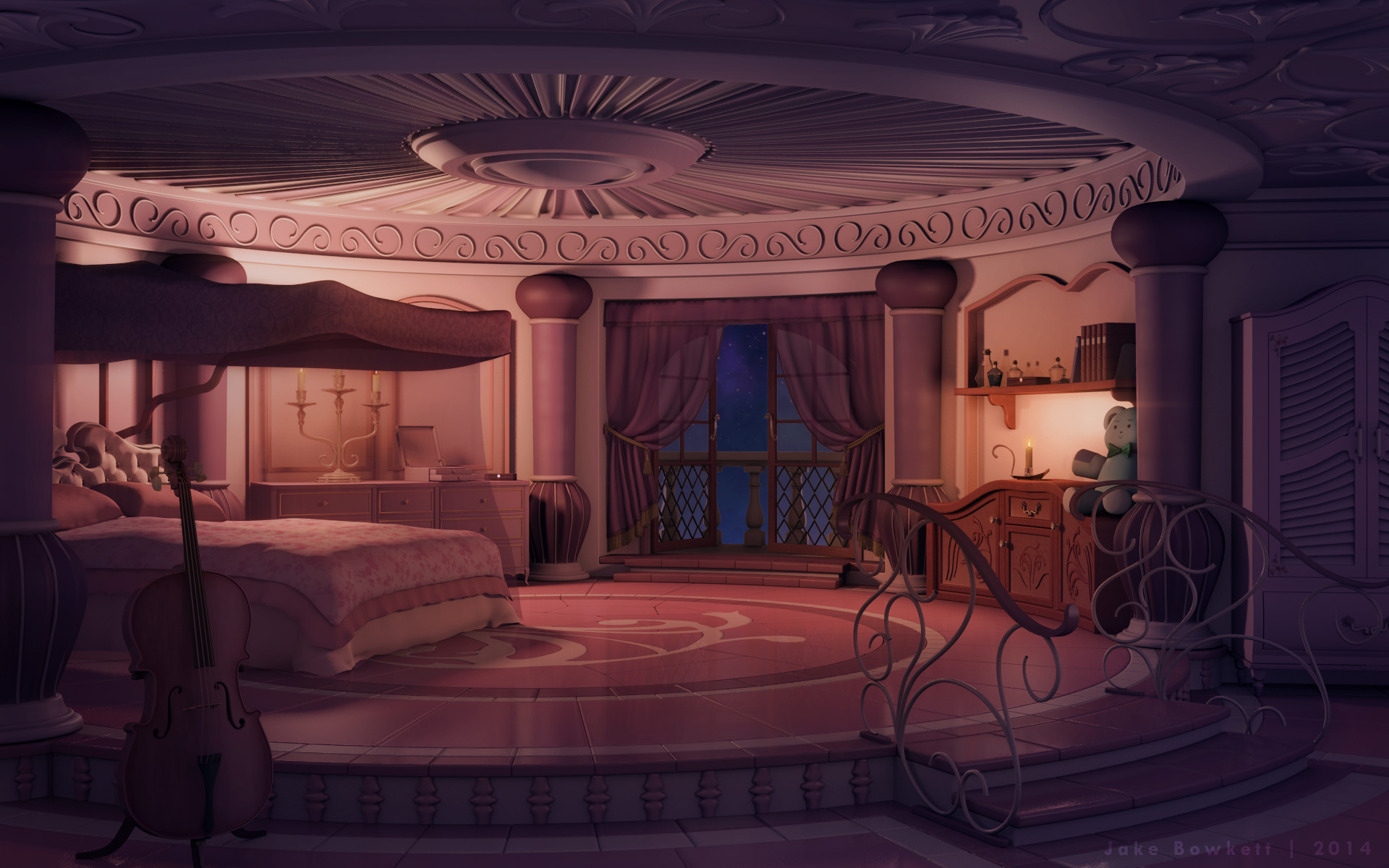 Princess's Room [night] by JakeBowkett on DeviantArt