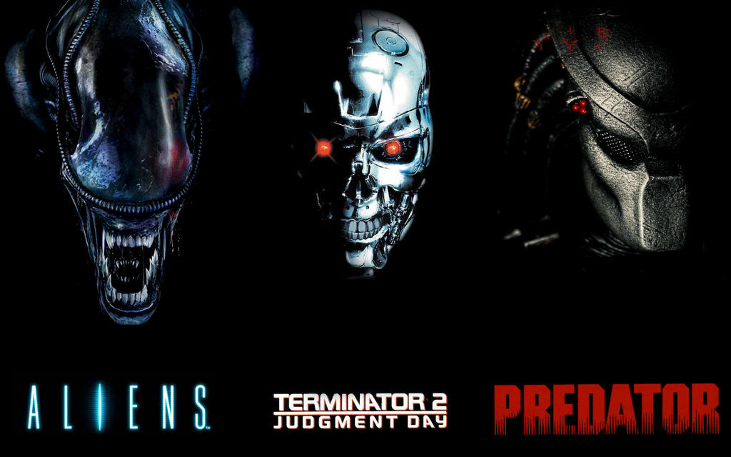 prompthunt: terminator vs alien vs predator vfx film hd