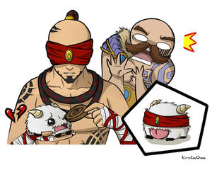 Lee Sin Feeding Poro by KittyConQueso Lee Sin Feeding Poro by KittyConQueso
