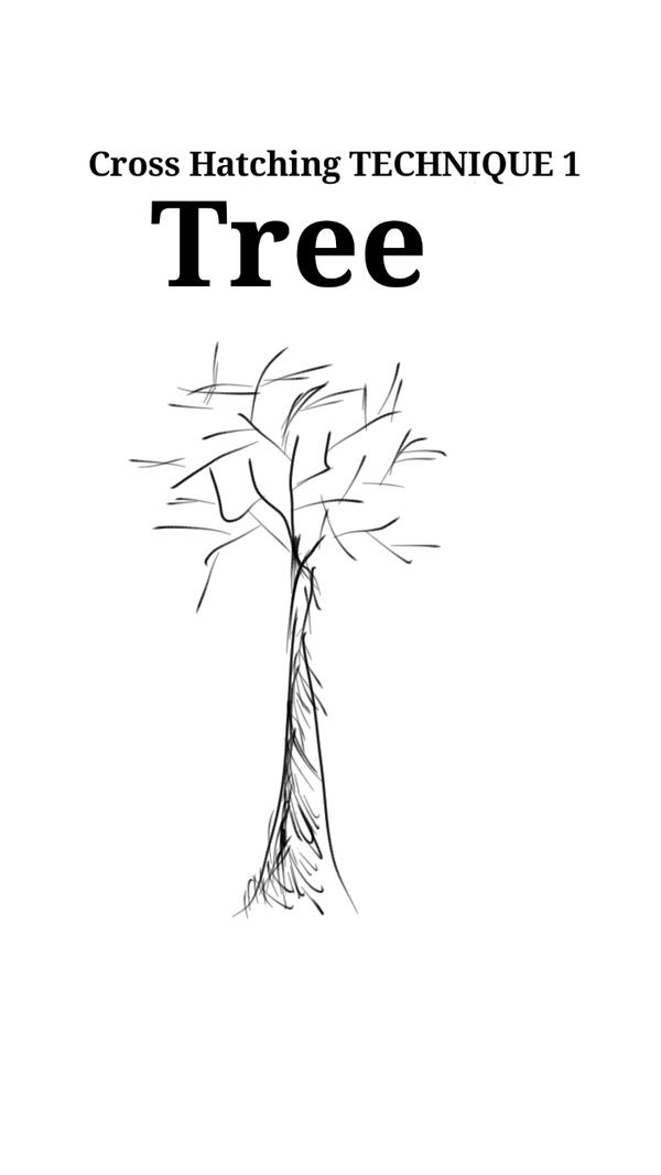 Cross Hatching Technique : Tree by Negevite on DeviantArt