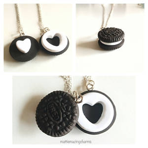 Handmade Mini Oreo BFF Necklaces~