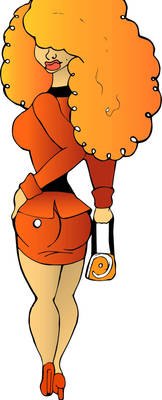 Miss Bellum looking back