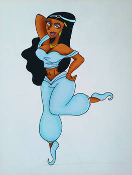 Paulina Cosplaying Jasmine