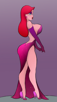 Jessica rabbit Hot Pink Dress