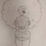 Miss Bellum 7ft tall figure