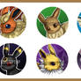 Eeveelution Pins