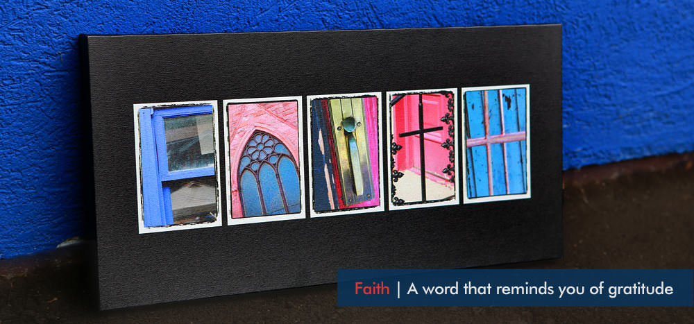 Letter Art - FAITH by whatsthewordshop.com by photoletterart