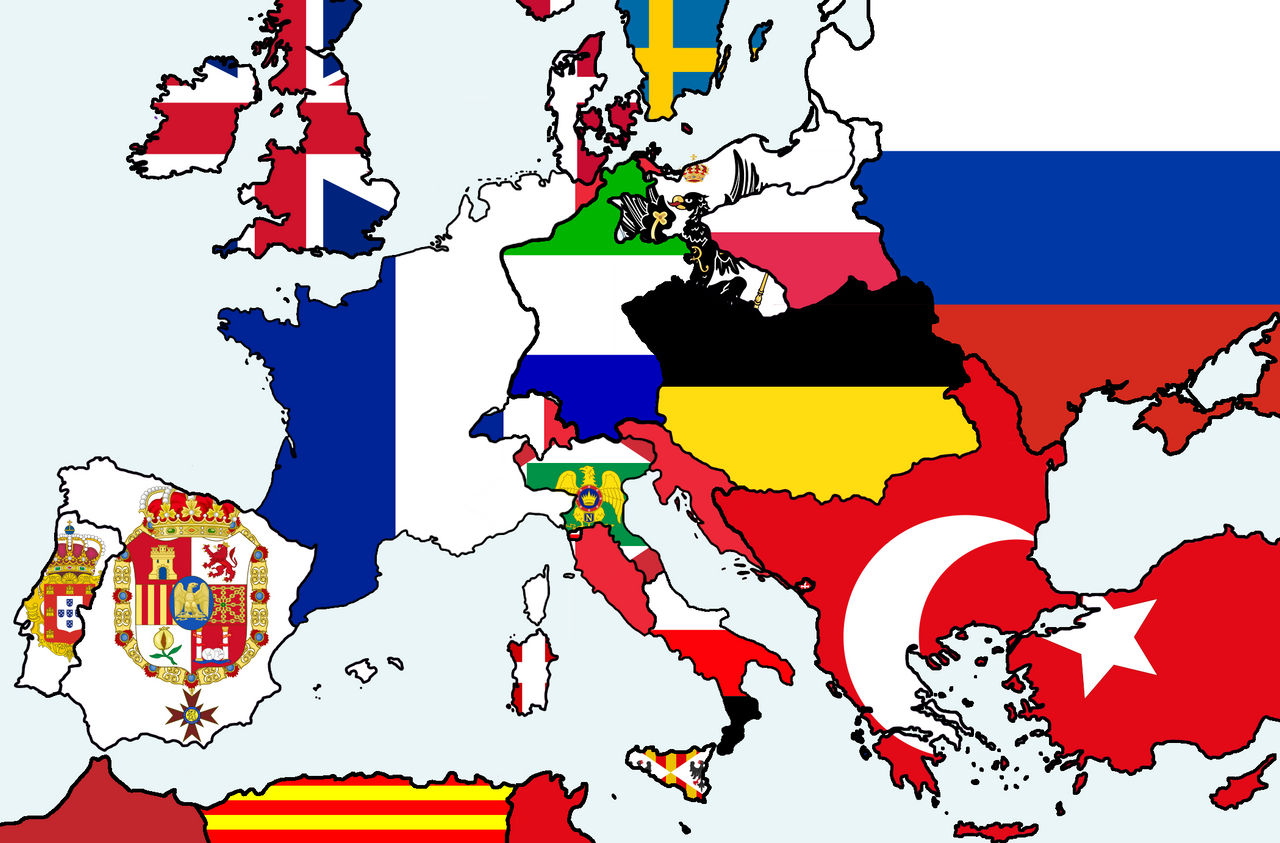 Europe 1812 Flag Map By UniversallyIdiotic On DeviantArt europe-1812-flag-map-by-universallyidiotic-on-deviantart