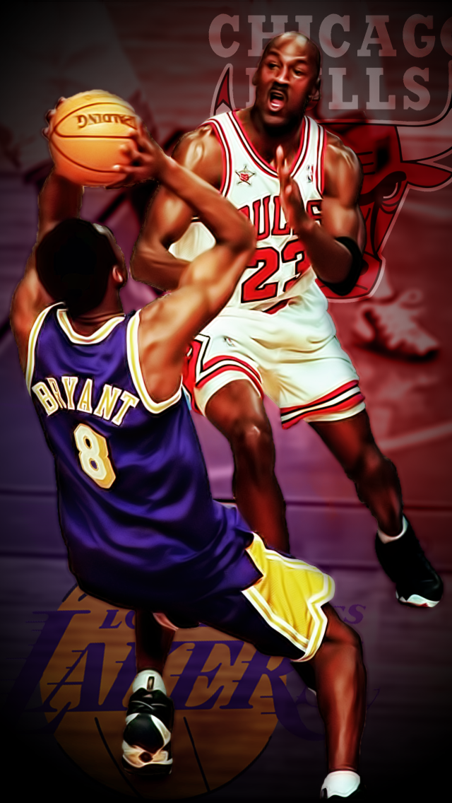 Một trong những cặp đôi được yêu thích nhất trong lịch sử NBA, Kobe Bryant và Michael Jordan, được tái hiện trong những hình nền độc đáo dành cho iPhone. Điều đó chứng tỏ cho tất cả các fan hâm mộ bóng rổ rằng đó là sự kết hợp giữa hai tay không thực sự phi thường. 