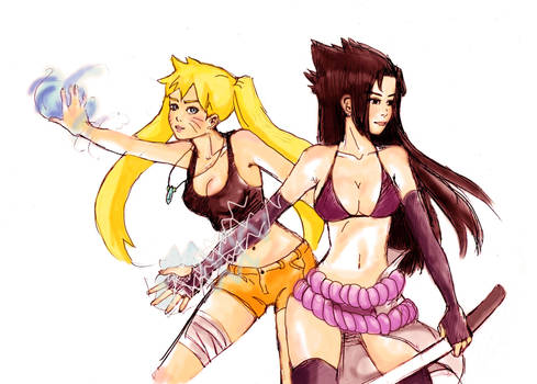 Girl Ninjas Sasuke x Naruto