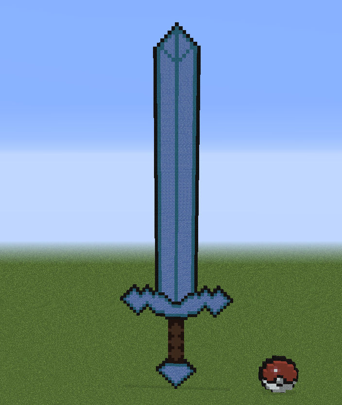 Giant Diamond Sword Build In Minecraft By Swaggmuffins On Deviantart Giant Diamond Sword Build In Minecraft By Swaggmuffins On Deviantart