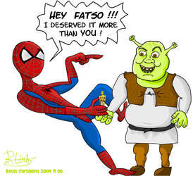 Shrek vs Spiderman