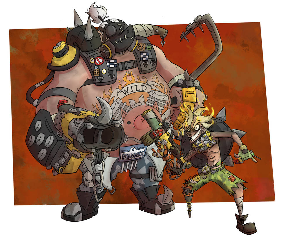 Roadhog And Junkrat By TotalBenArt On DeviantArt roadhog-and-junkrat-by-totalbenart-on-deviantart