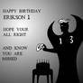 Happy Birthday Erikson 1