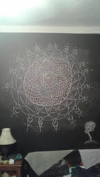 my new chalk wall in my room (see desc.)