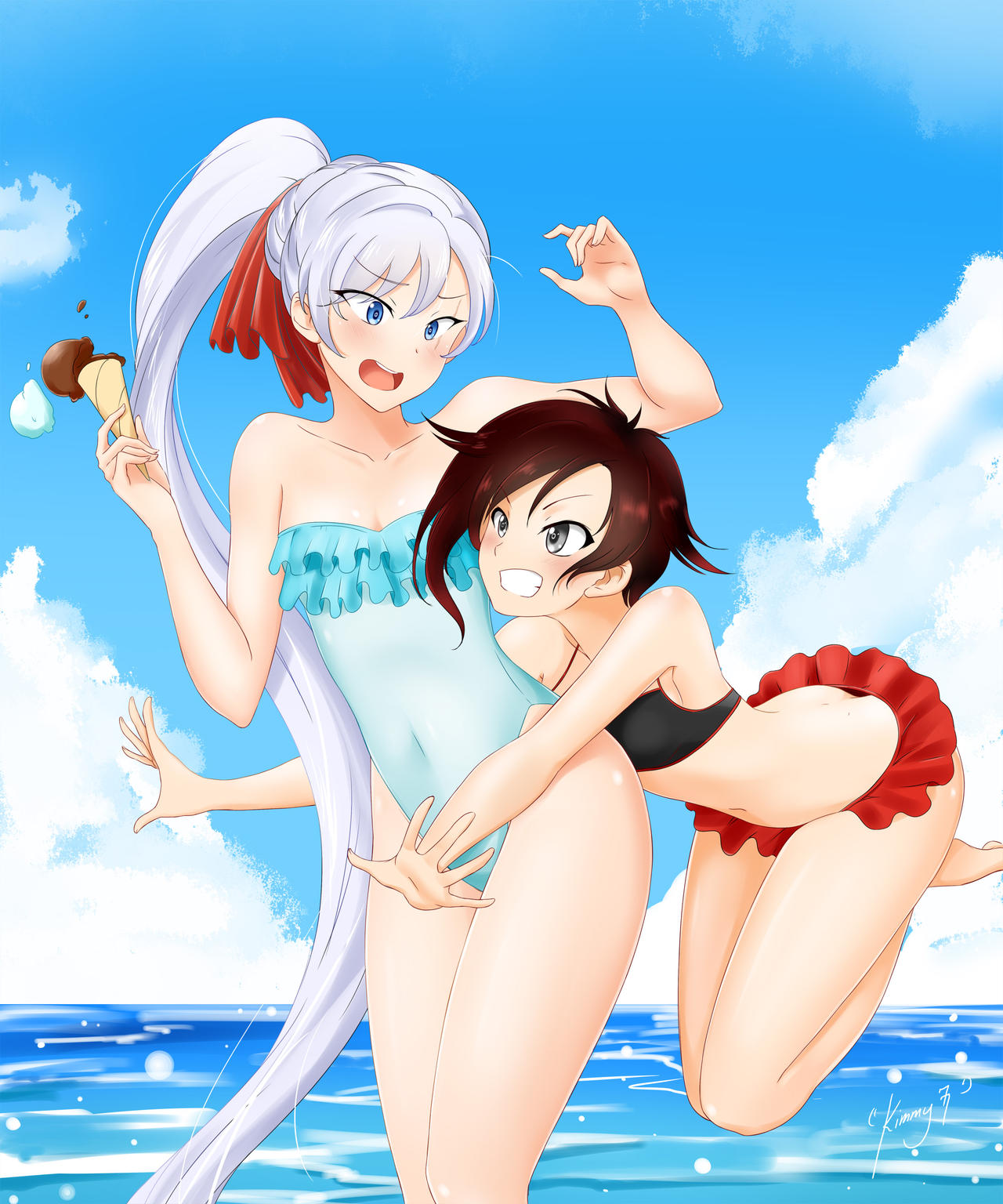 RWBY: Summer Ruby and Weiss
