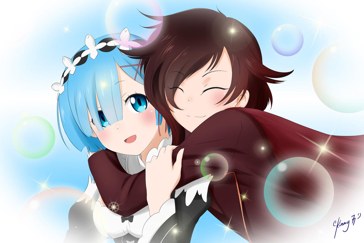 Crossover Fanart: Ruby and Rem