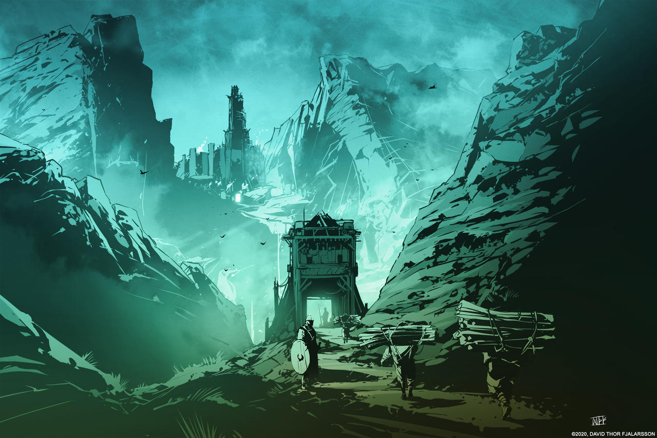 Stone Keep Deviantart Mountain Keep by DavidThorArt on DeviantArt