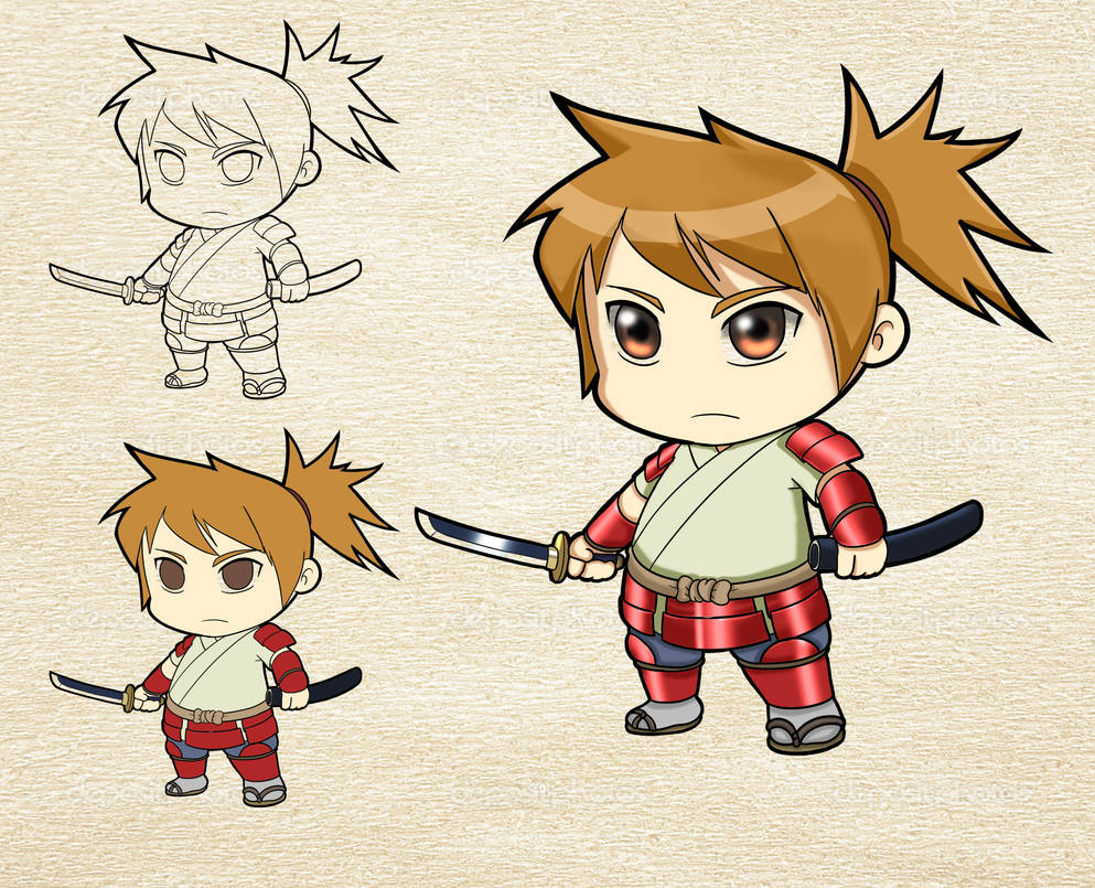 samurai chibi - Copy by ThaiPhamSONY on DeviantArt