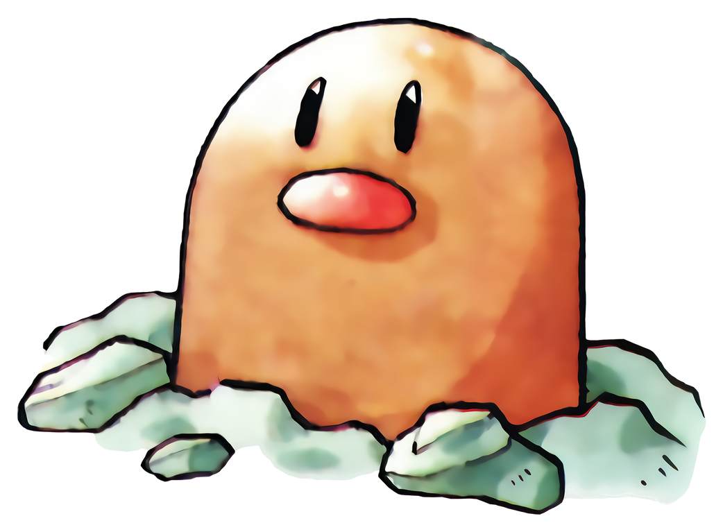 Diglett God 050 Diglett (RG) by HILSONITY on DeviantArt