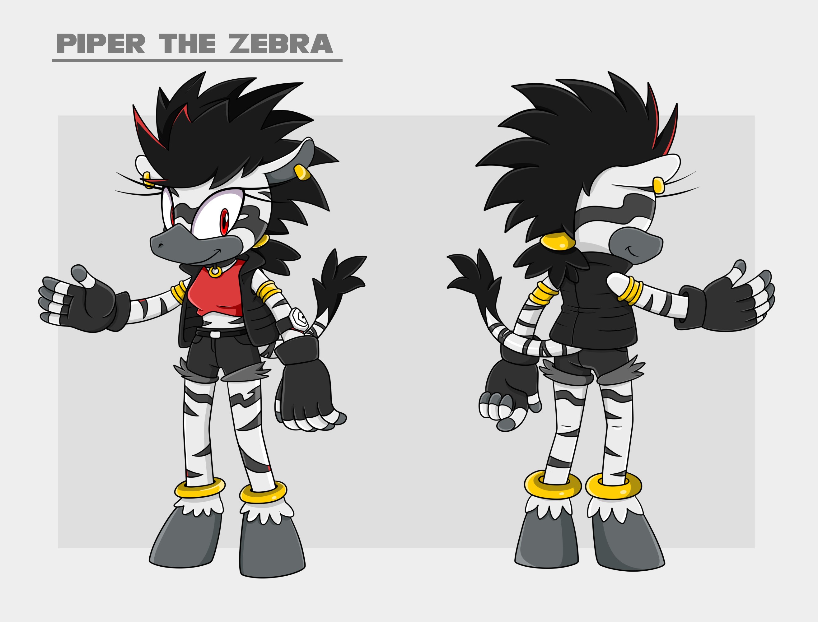 Sonic OC: Piper the Zebra by WindstarOsprey on DeviantArt