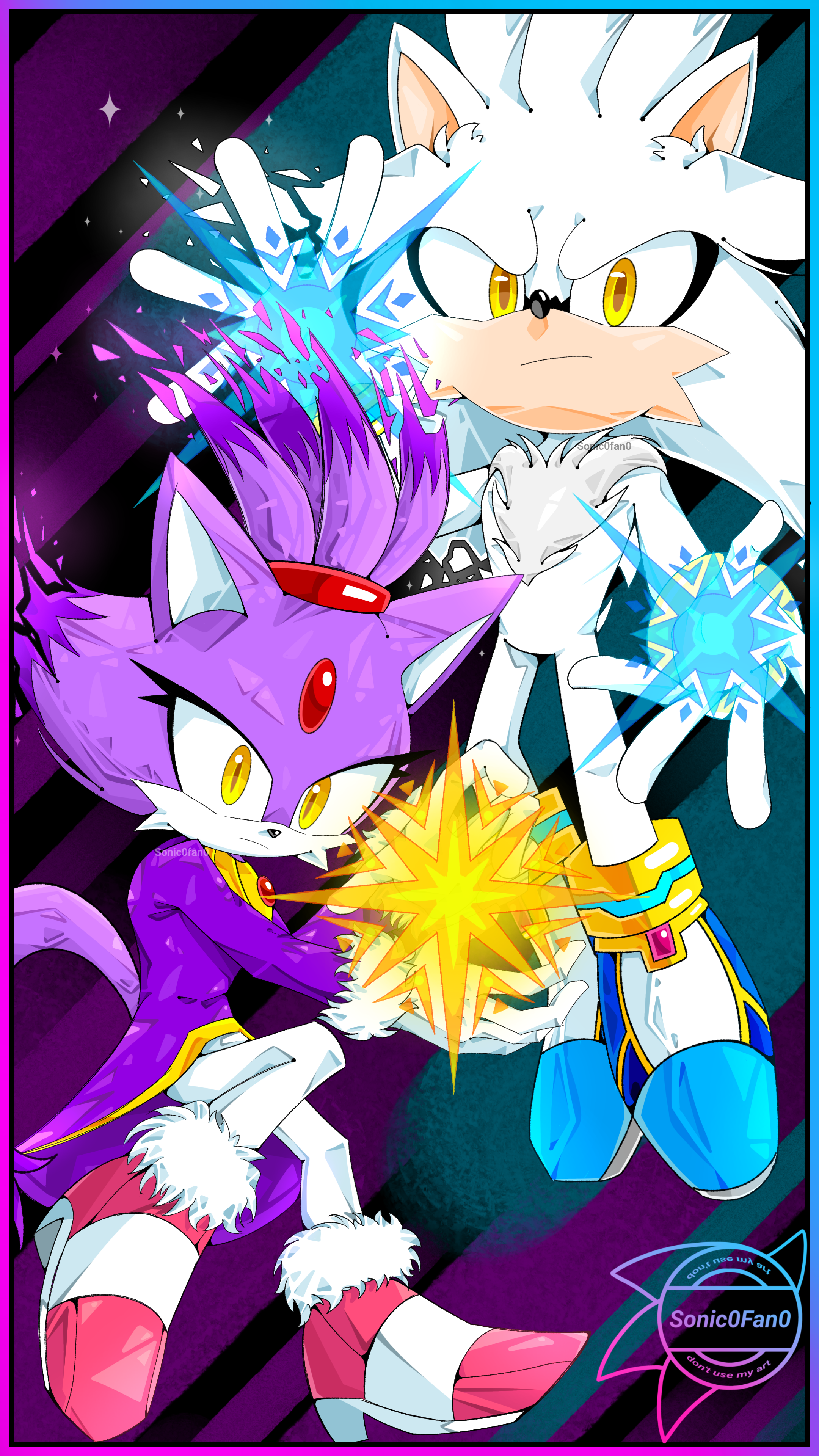 Deviantart T Silver Silver and Blaze by Sonic0fan0 on DeviantArt