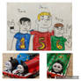 Humanized and Tomy Plarail Thomas Collage