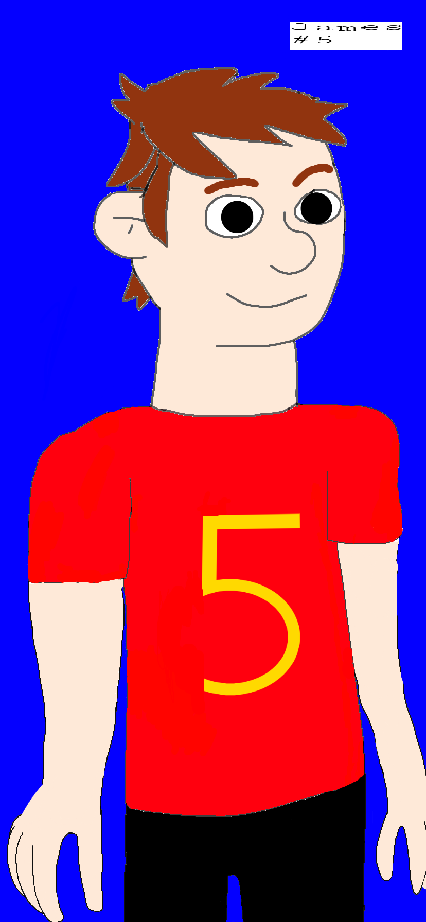 James the Red Engine Humanized