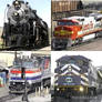 There Goes A Train Collage