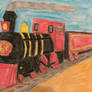 Mario Kart Kalimari Desert Train Drawing