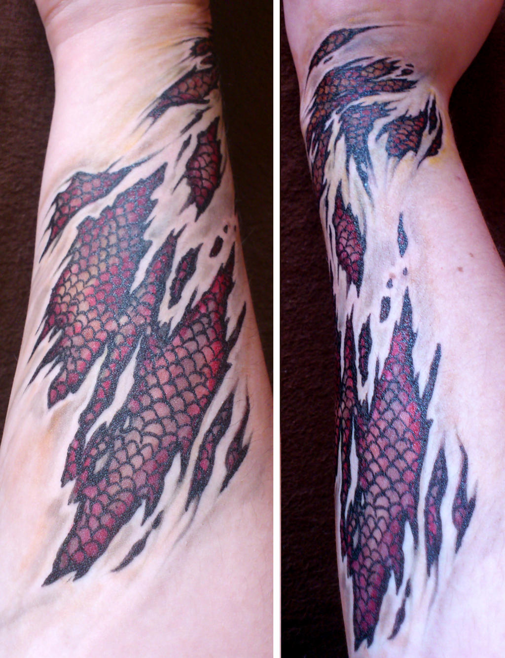 Biomechanic Dragonscale Tattoo by mssternenhagel on DeviantArt