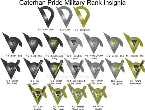 Caterhan Pride Military Ranks