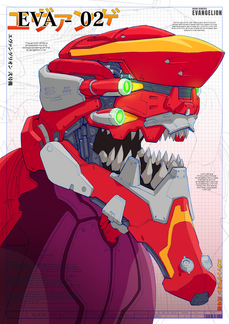 EVA 02 Head Blueprint by Alhmaz on DeviantArt
