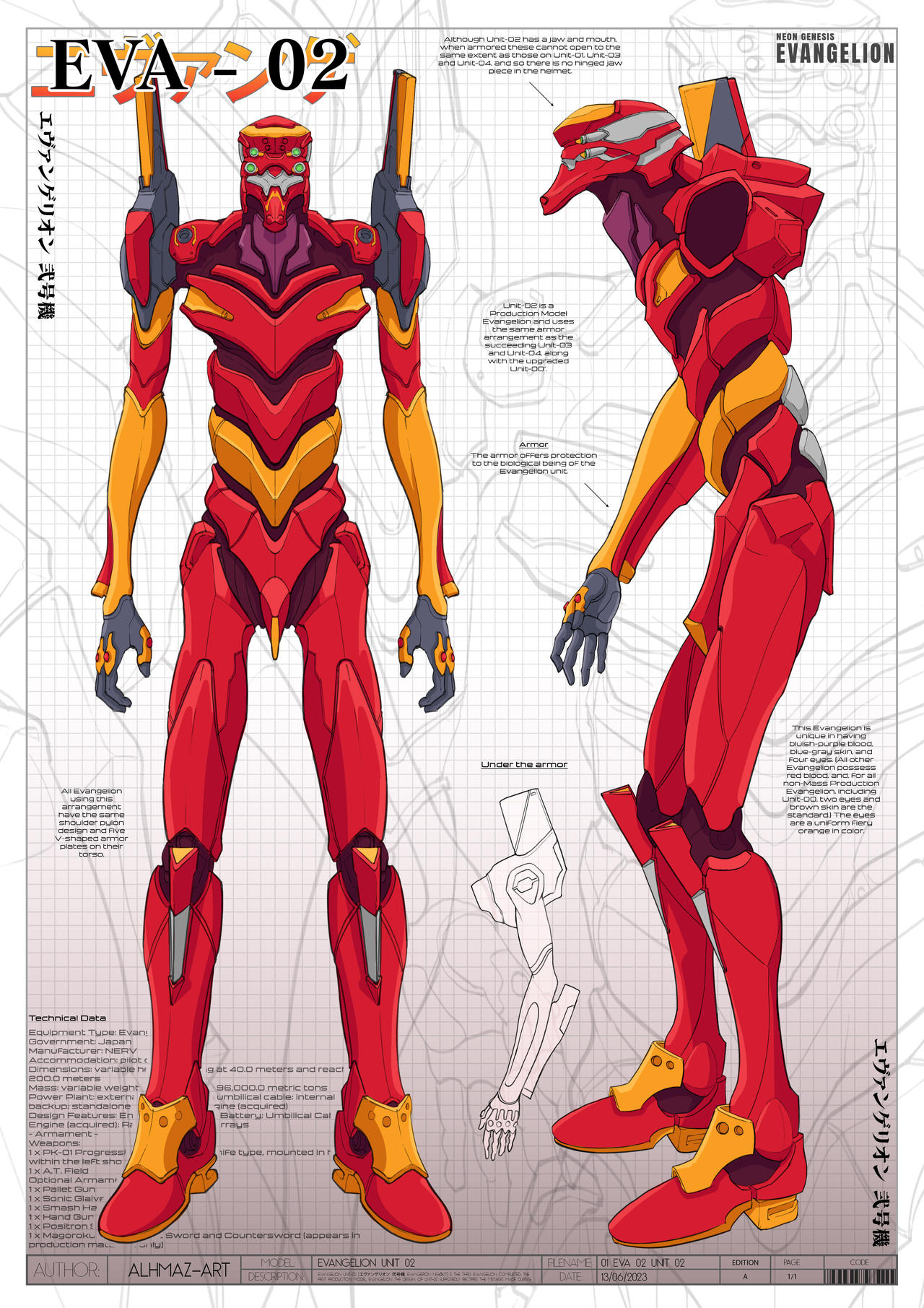 EVA 02 Blueprint by Alhmaz on DeviantArt