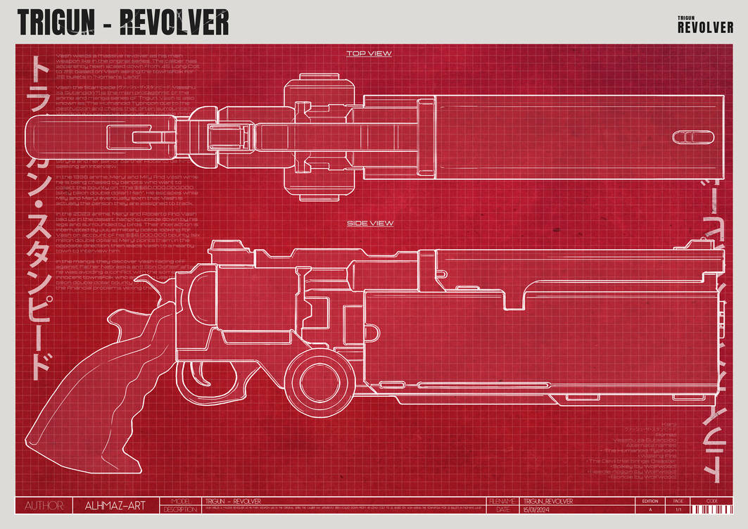 Trigun Gun Vector Trigun - Revolver by Alhmaz on DeviantArt