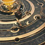 Steampunk Astrolabe / Orrery Table Close-up 2