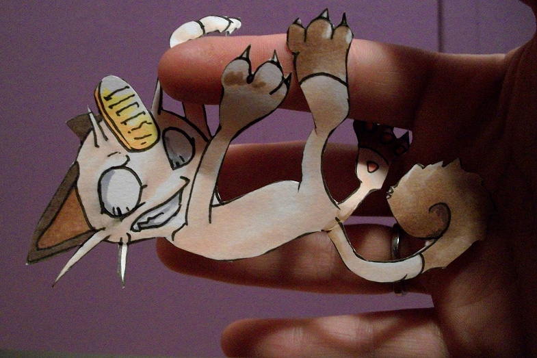 Meowth Paper Child