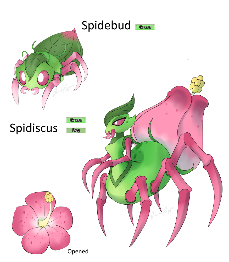 Flower Spider Pokemon