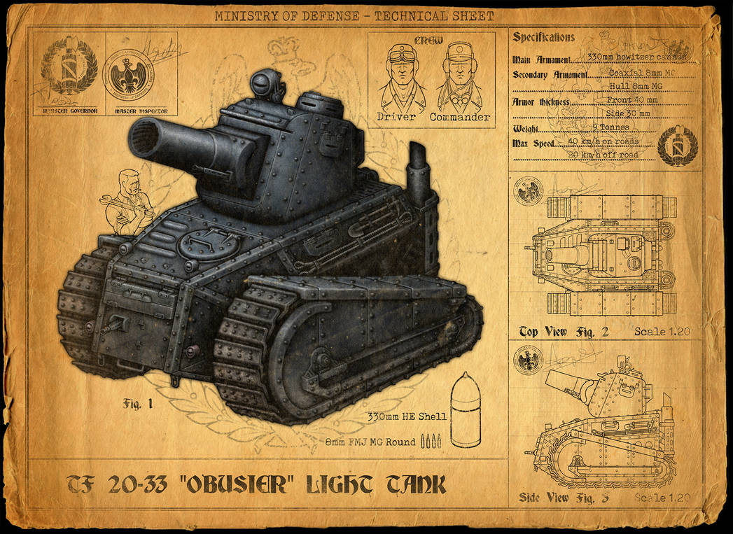Tank Design - Technical Sheet by Snoardur on DeviantArt